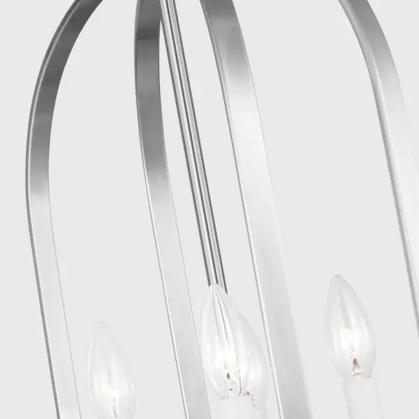 Loretto Four Light Chandelier in Brushed Nickel - Image 7