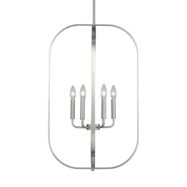 Loretto Six Light Chandelier in Brushed Nickel - Image 1