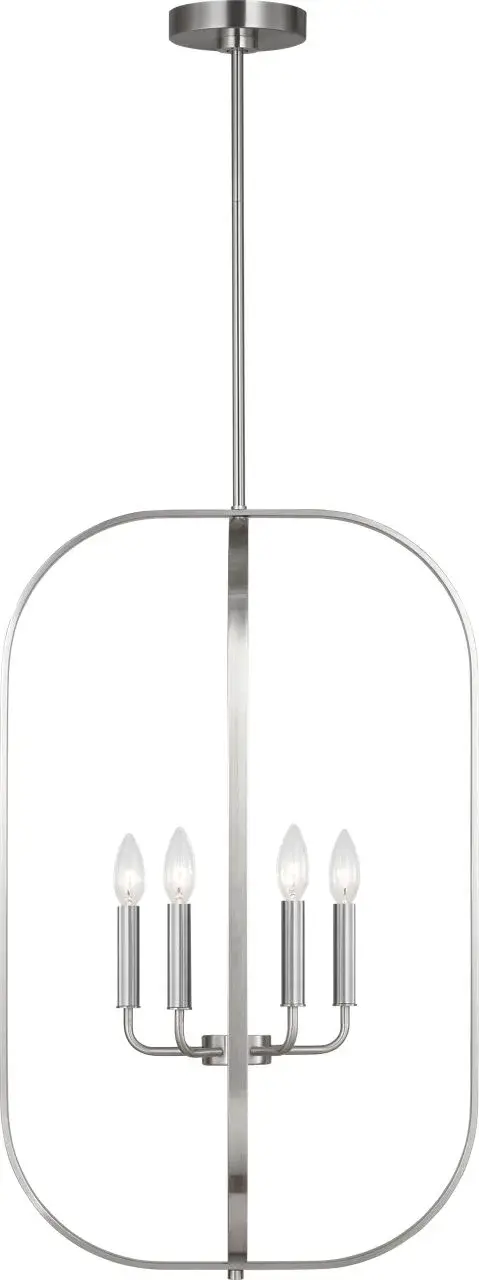 Loretto Six Light Chandelier in Brushed Nickel - Image 12