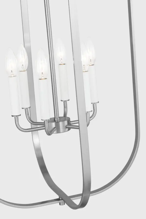Loretto Six Light Chandelier in Brushed Nickel - Image 13