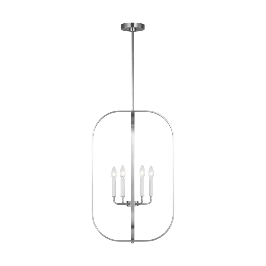 Loretto Six Light Chandelier in Brushed Nickel - Image 8