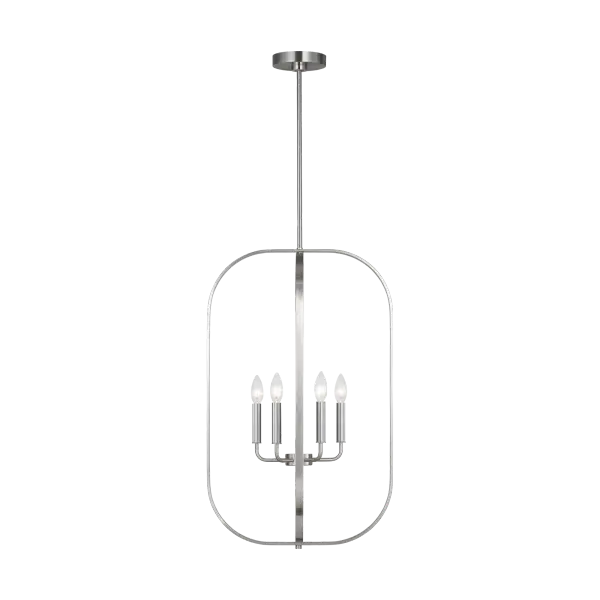 Loretto Six Light Chandelier in Brushed Nickel - Image 9