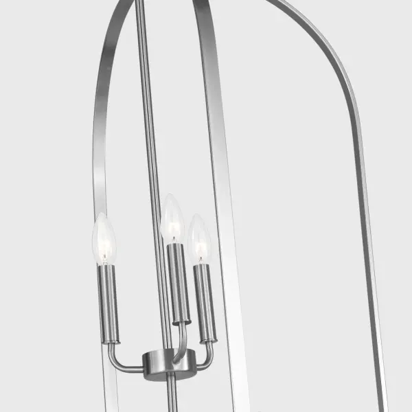 Loretto Nine Light Chandelier in Brushed Nickel - Image 4