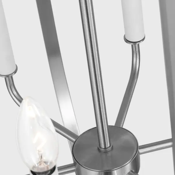Loretto Nine Light Chandelier in Brushed Nickel - Image 7