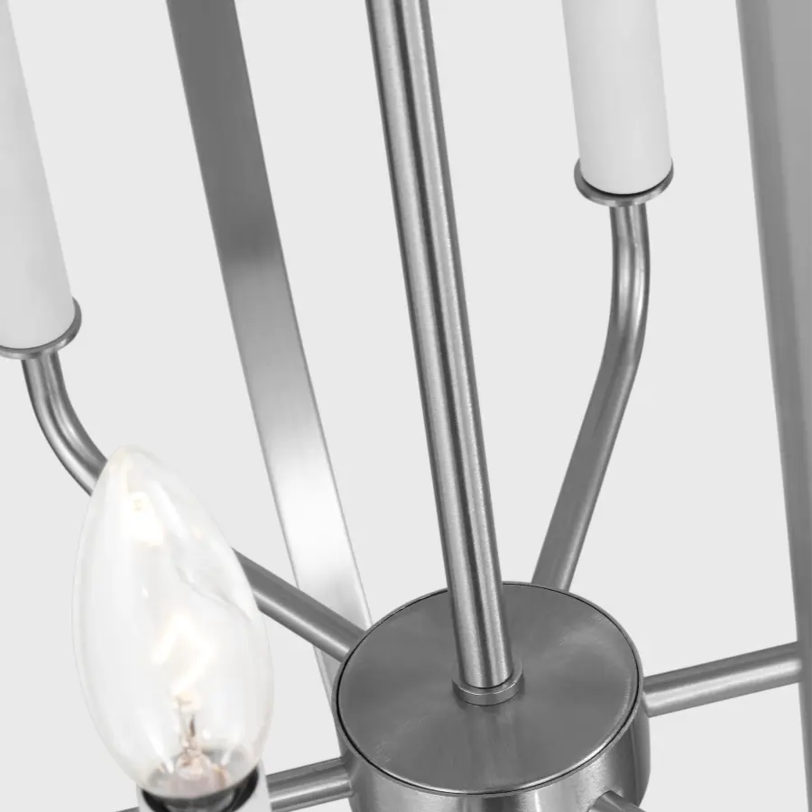 Loretto Nine Light Chandelier in Brushed Nickel - Image 7