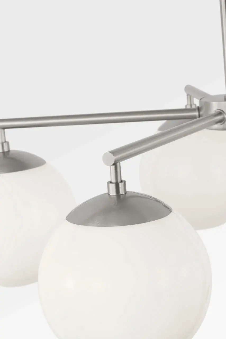 Nube Five Light Chandelier in Brushed Nickel - Image 5