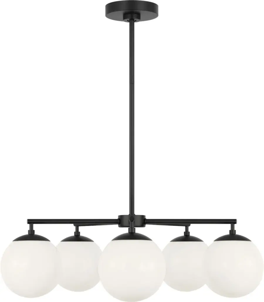 Nube Five Light Chandelier in Midnight Black - Image 1