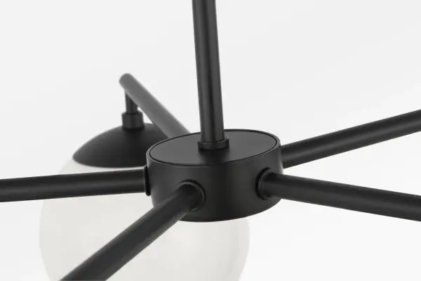 Nube Five Light Chandelier in Midnight Black - Image 4