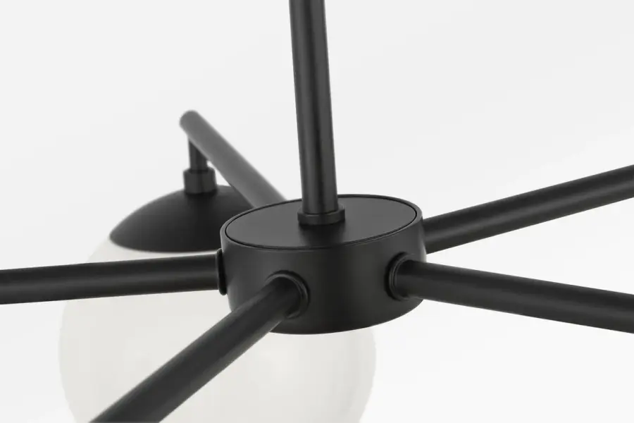 Nube Five Light Chandelier in Midnight Black - Image 4