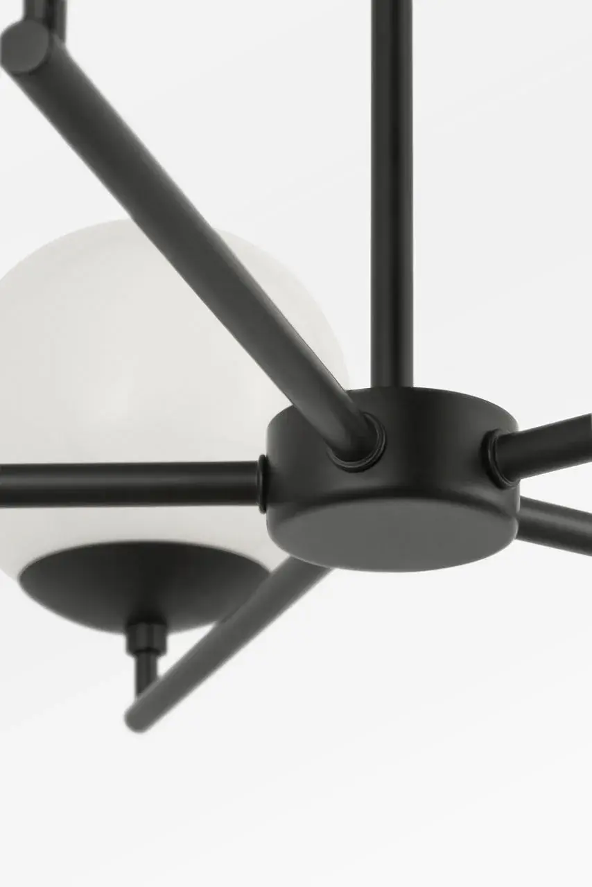 Nube Five Light Chandelier in Midnight Black - Image 2
