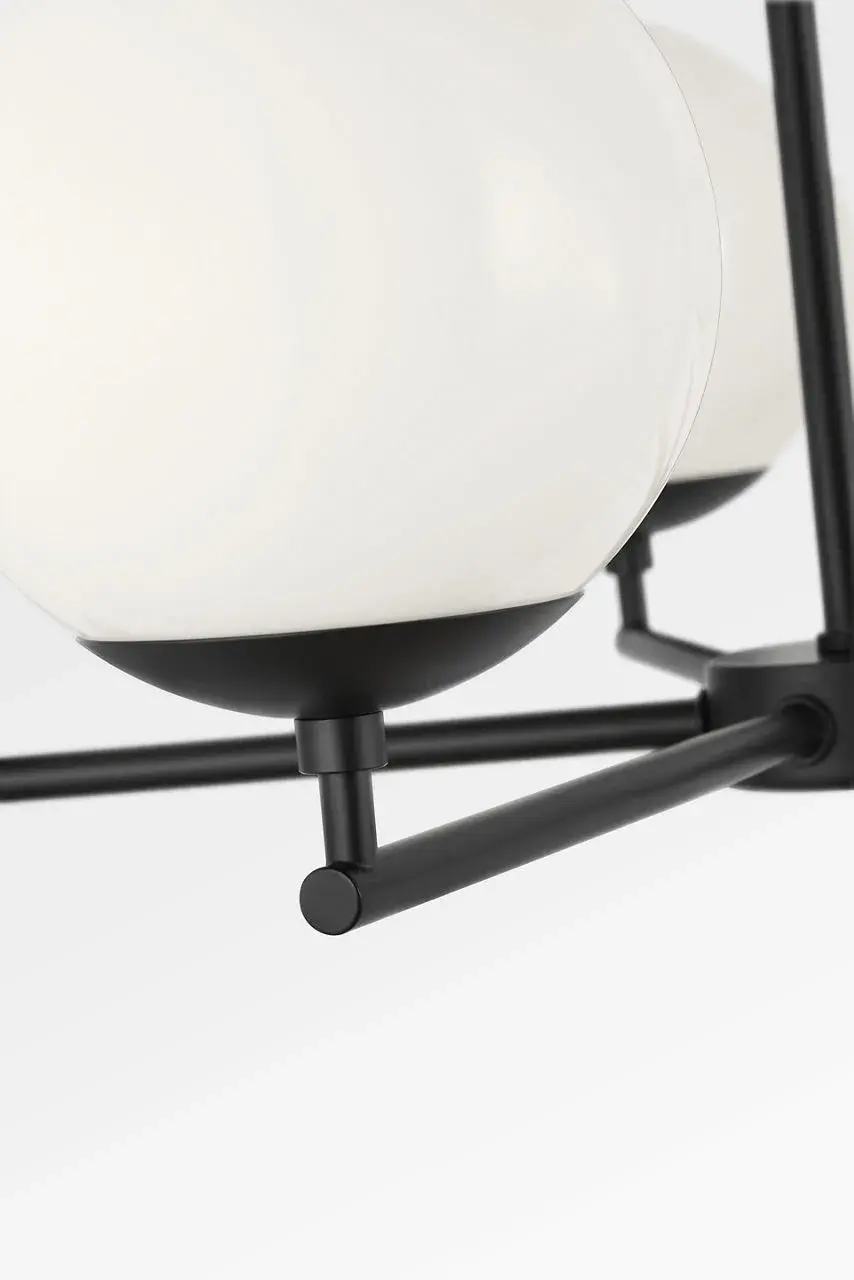 Nube Five Light Chandelier in Midnight Black - Image 8