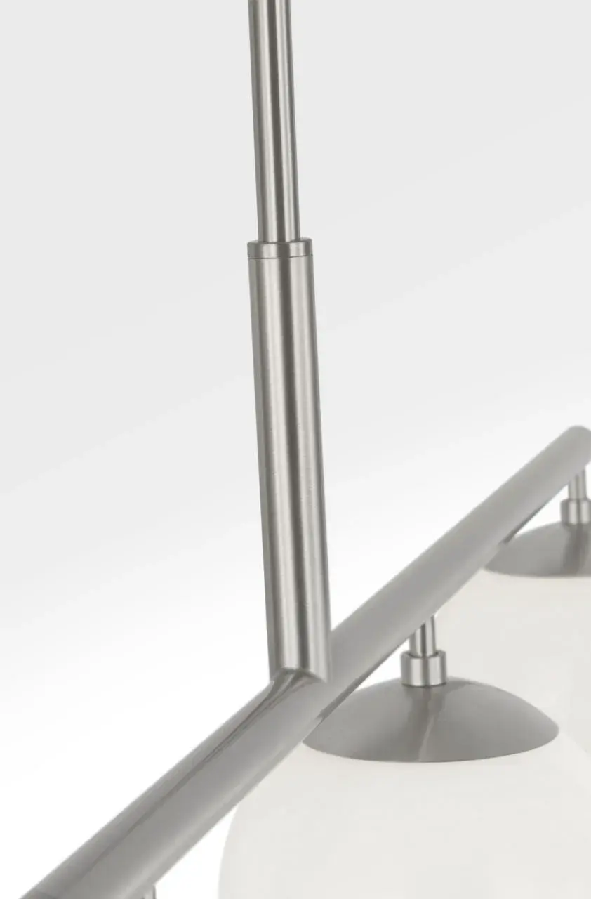 Nube Four Light Linear Chandelier in Brushed Nickel - Image 4
