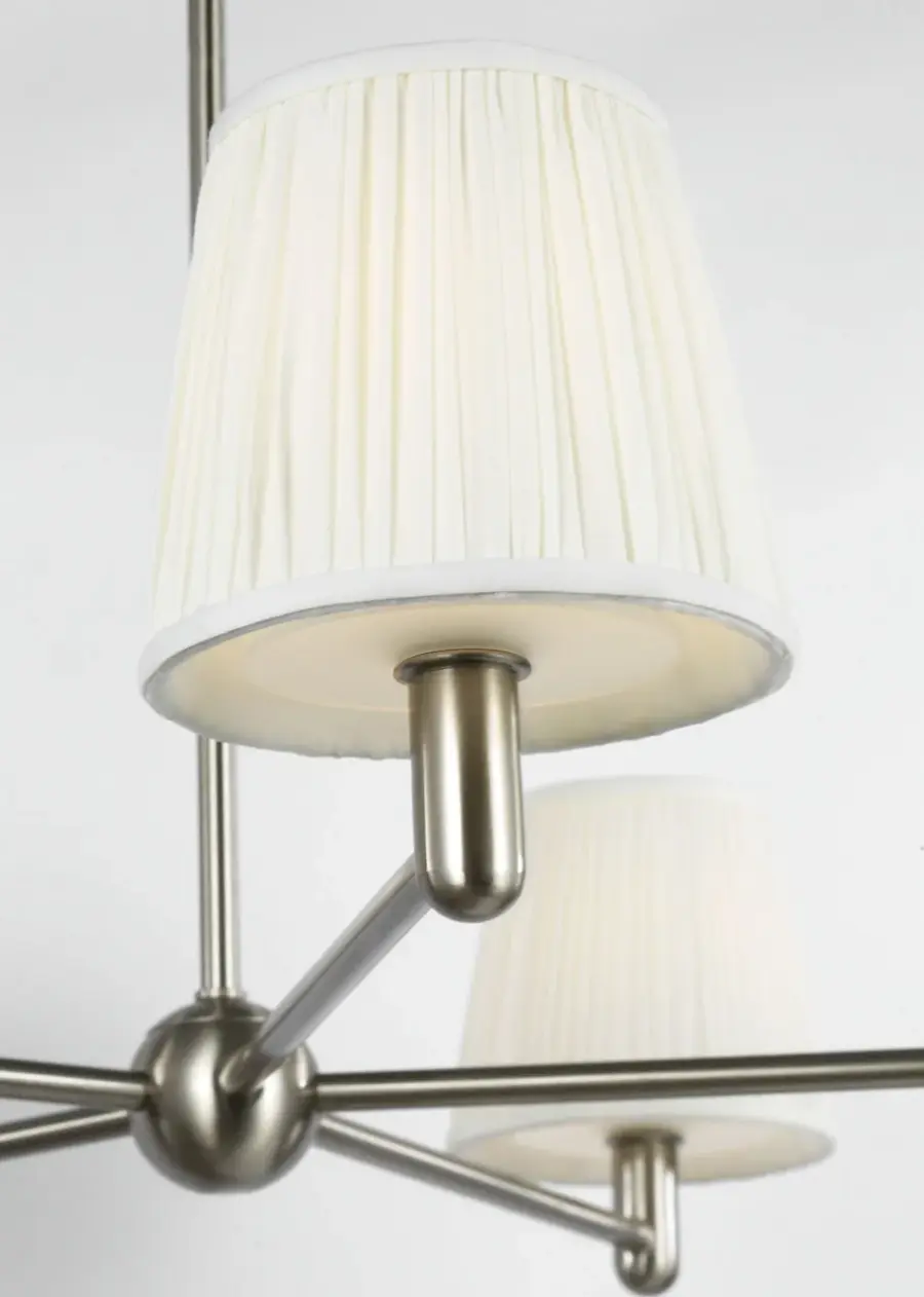 Vilera Five Light Chandelier in Brushed Nickel - Image 3