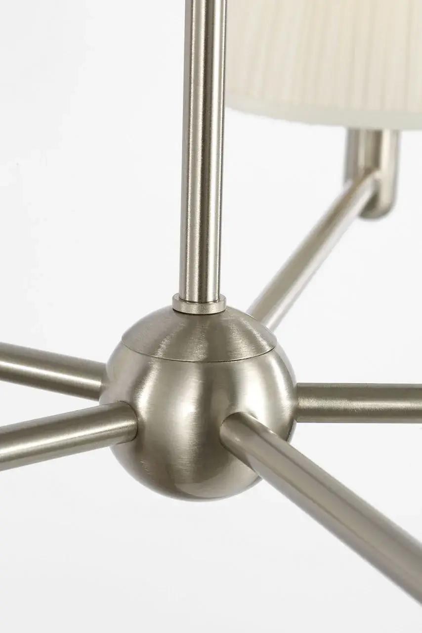 Vilera Five Light Chandelier in Brushed Nickel - Image 2