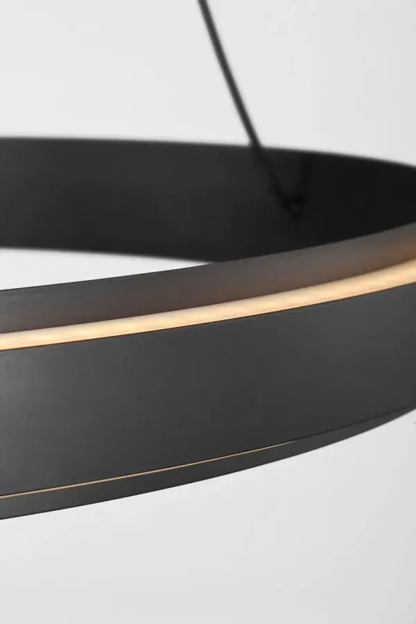 Sleek Modern Ring Chandelier with Adjustable Color Temperature - Image 3