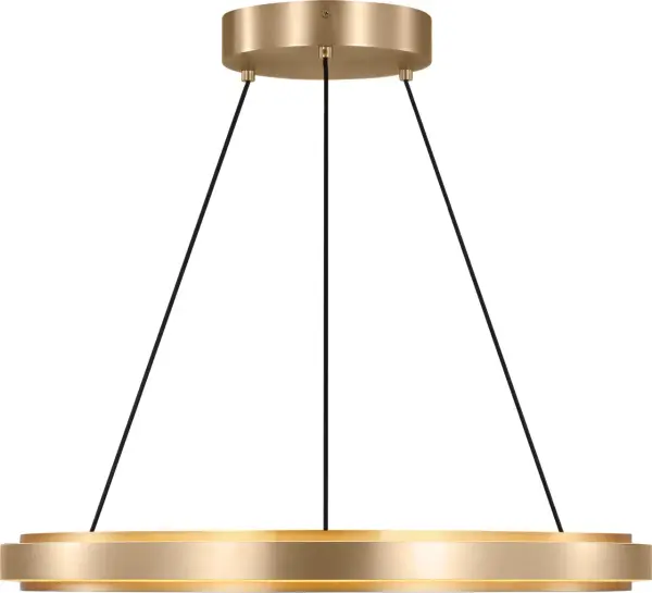 Aro 24" LED Chandelier in Satin Brass - Image 4