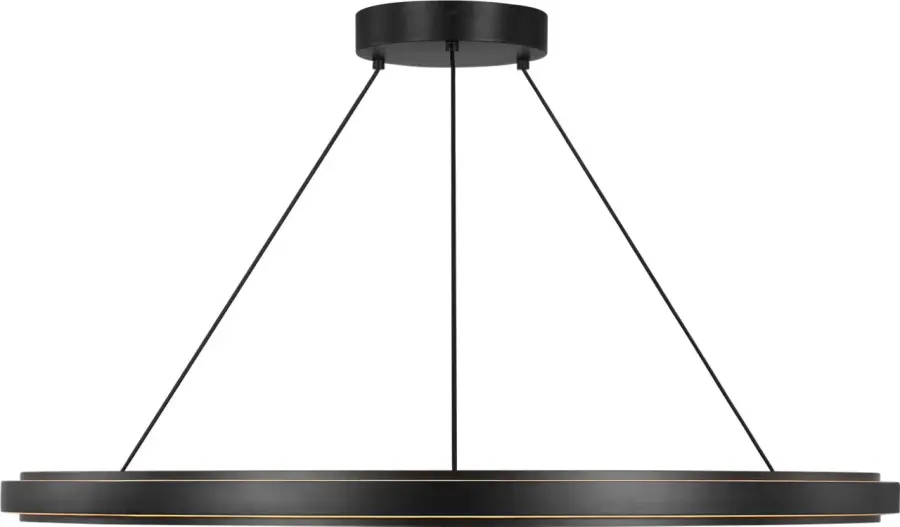 Aro 36" LED Chandelier in Midnight Black - Image 2