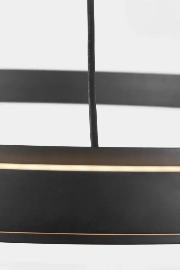 Aro 36" LED Chandelier in Midnight Black - Image 3
