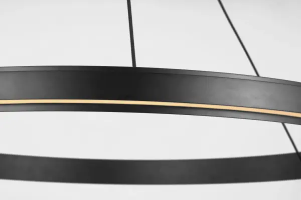 Aro 36" LED Chandelier in Midnight Black - Image 4