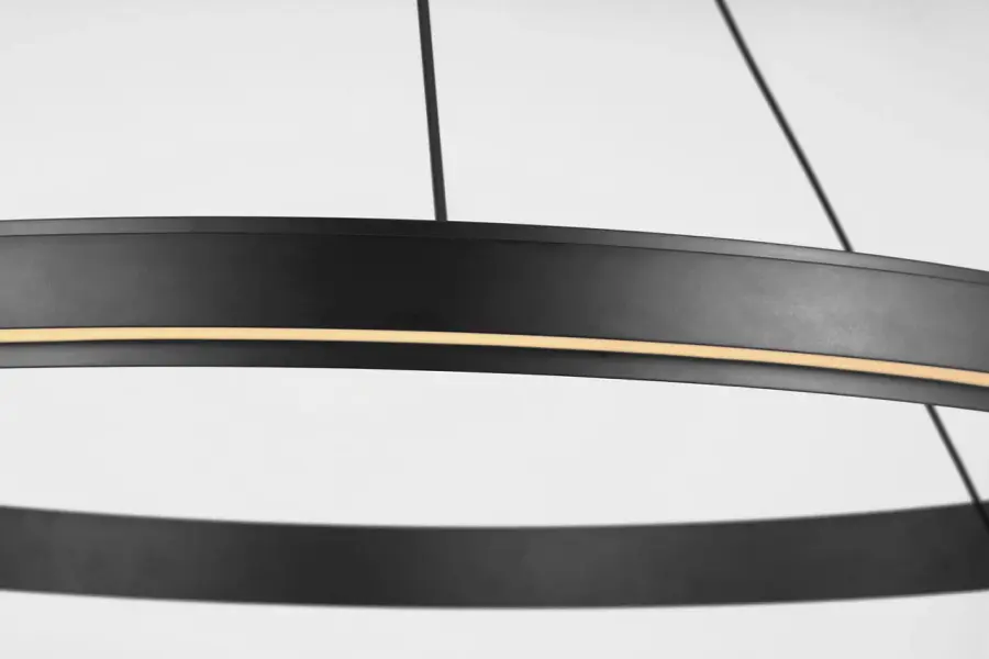 Aro 36" LED Chandelier in Midnight Black - Image 4