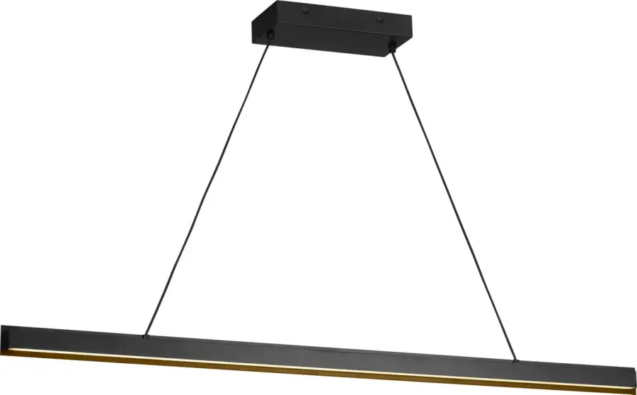 Aro 48" Linear Chandelier in Midnight Black - Image 1