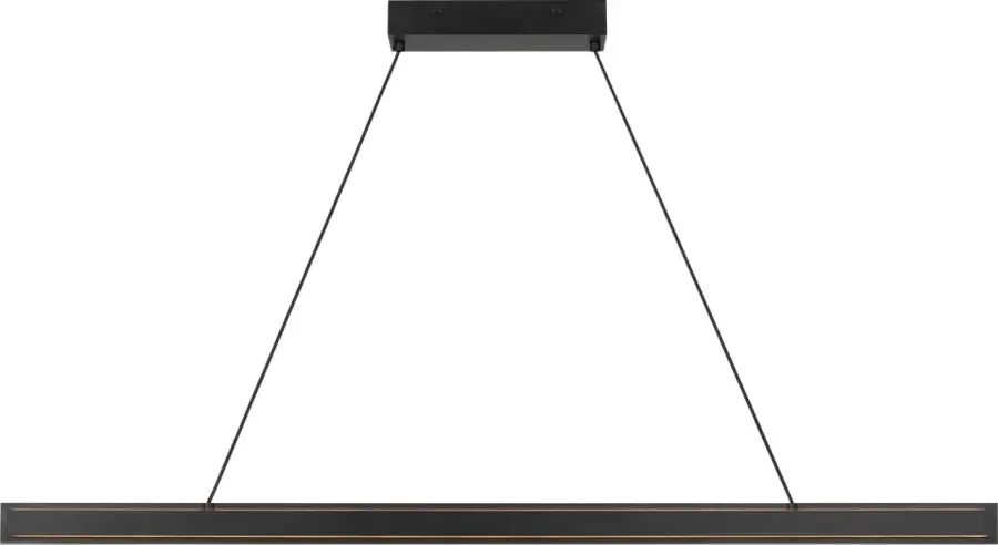 Aro 48" Linear Chandelier in Midnight Black - Image 2