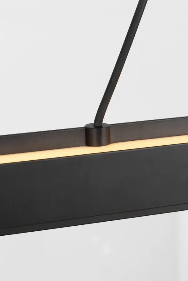 Aro 48" Linear Chandelier in Midnight Black - Image 3