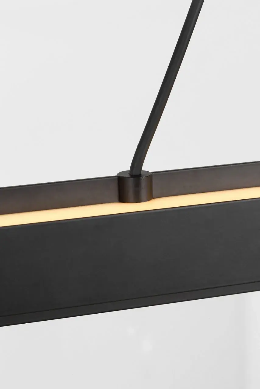 Aro 48" Linear Chandelier in Midnight Black - Image 3