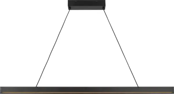 Aro 48" Linear Chandelier in Midnight Black - Image 5