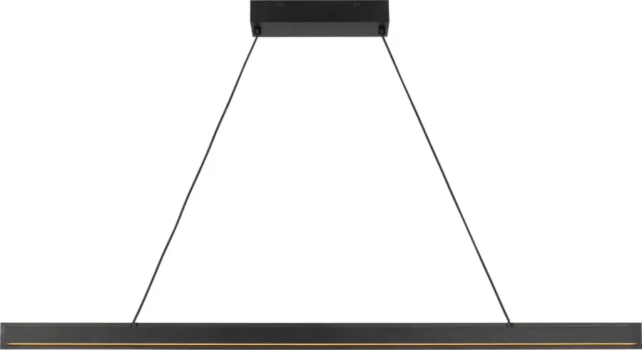 Aro 48" Linear Chandelier in Midnight Black - Image 5