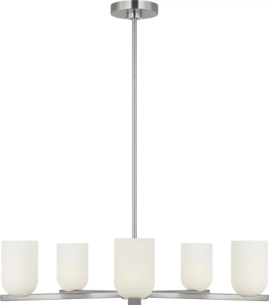 Neblina Five Light Chandelier in Brushed Nickel - Image 1