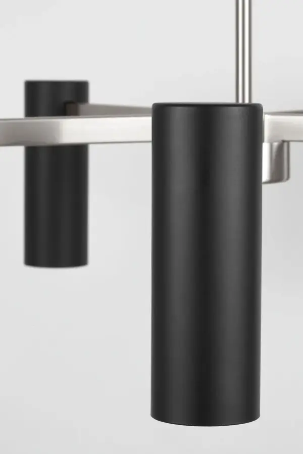 Zentro Five Light Chandelier in Brushed Nickel - Image 3