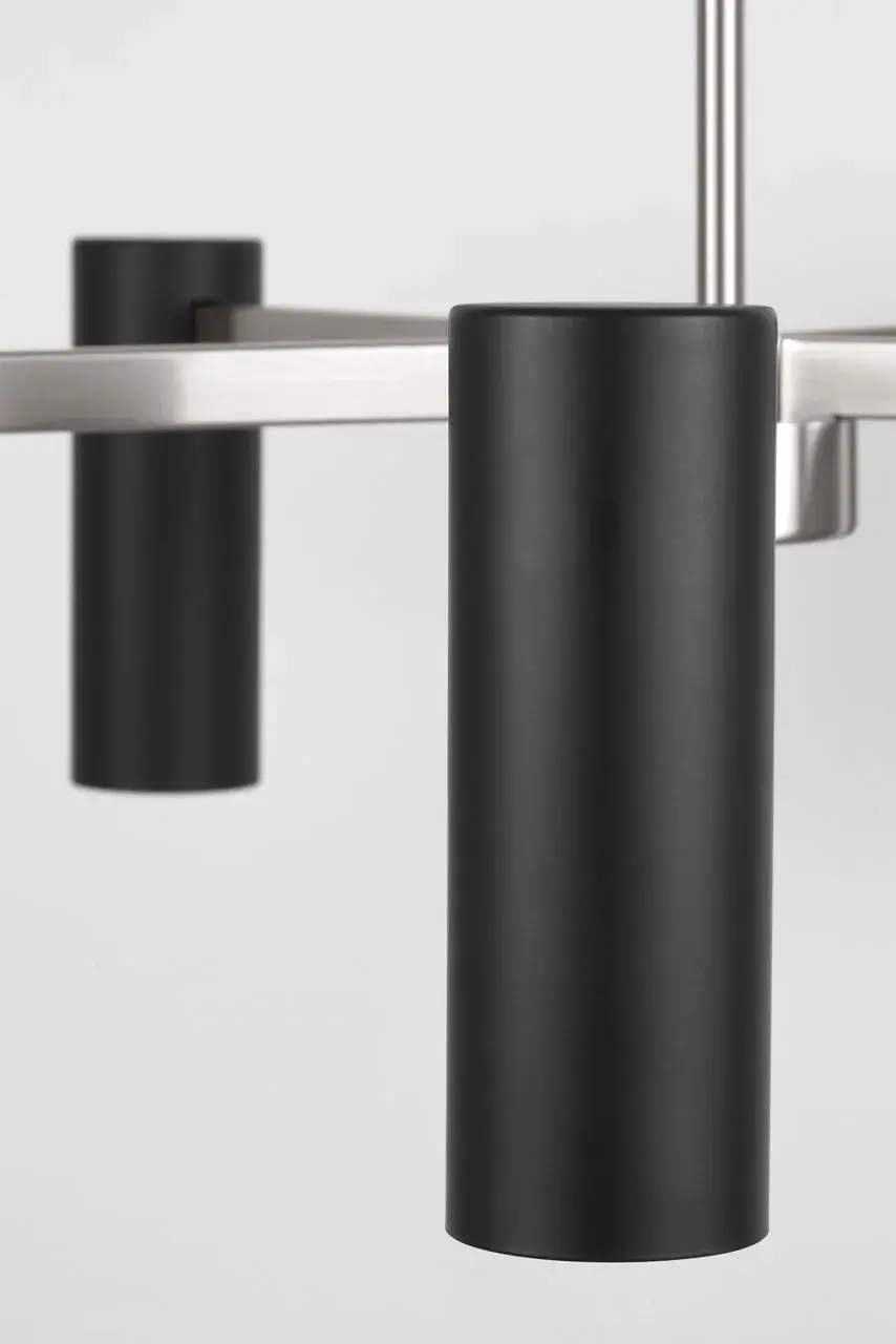 Zentro Five Light Chandelier in Brushed Nickel - Image 3