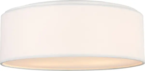 Larson Small Flush Mount in Matte White - Image 1