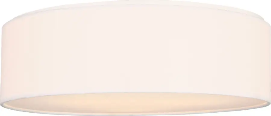 Larson Medium Flush Mount in Matte White - Image 1