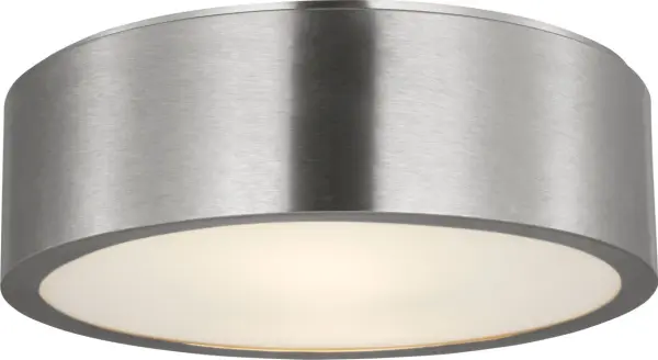 The Albee Medium Flush Mount delivers minimalist sophistication with its clean circular profile and integrated LED technology. Perfect for rooms with limited ceiling height, it provides layered downward illumination. - alternate view