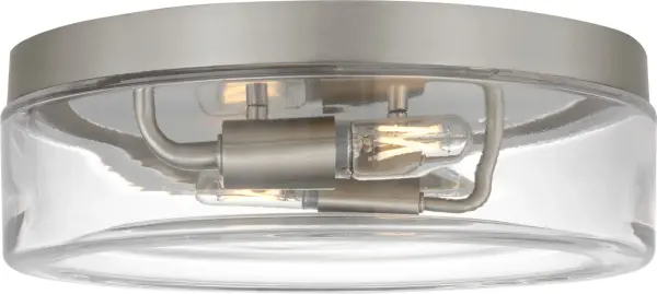 Rhett 12" Flush Mount in Brushed Nickel - Image 1