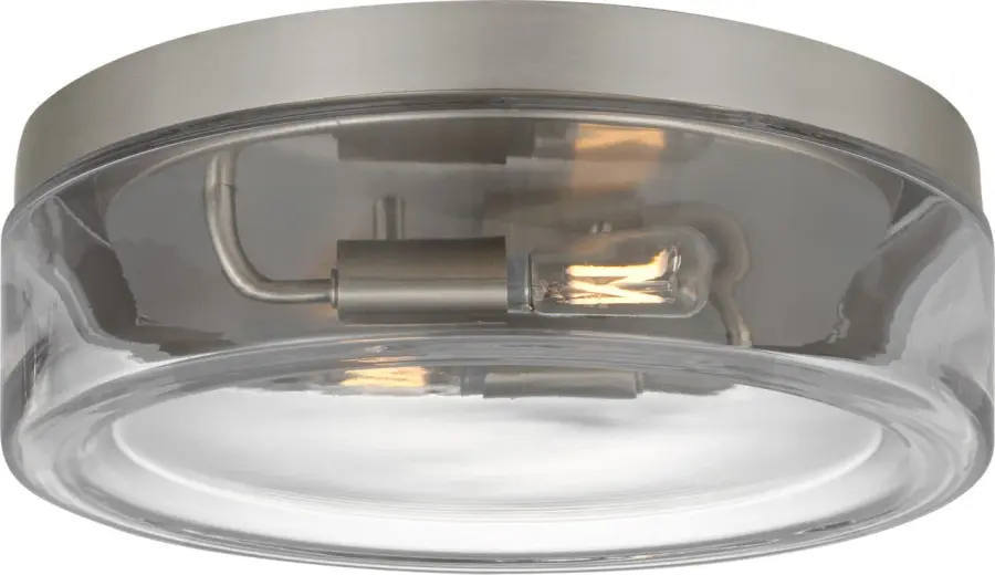 Rhett 12" Flush Mount in Brushed Nickel - Image 3
