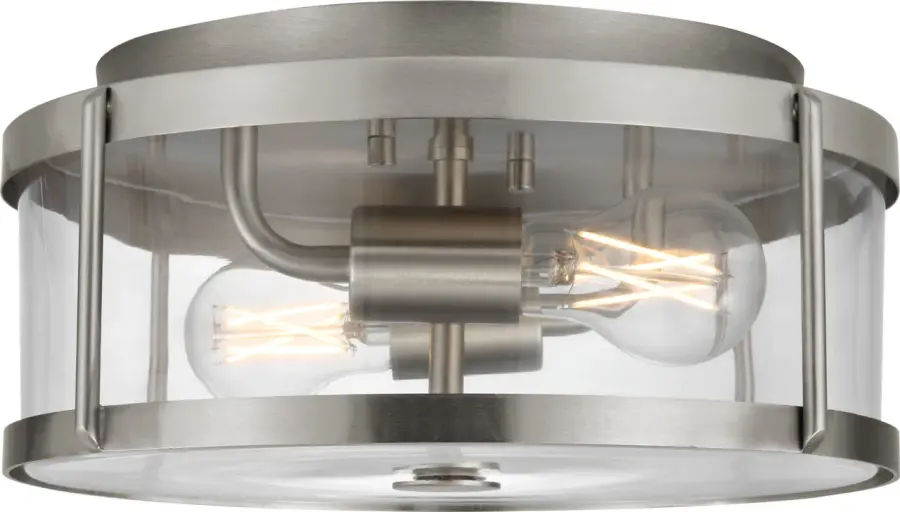 Lumra 13" Flush Mount in Brushed Nickel - Image 3
