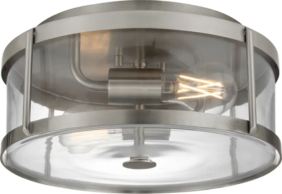 Lumra 13" Flush Mount in Brushed Nickel - Image 4
