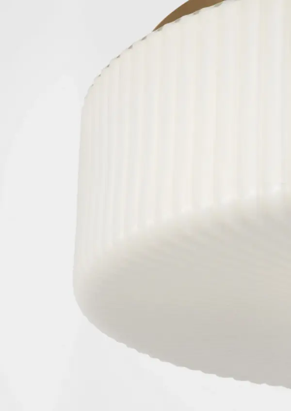 Axira Two Light Flush Mount in Satin Brass - Image 3