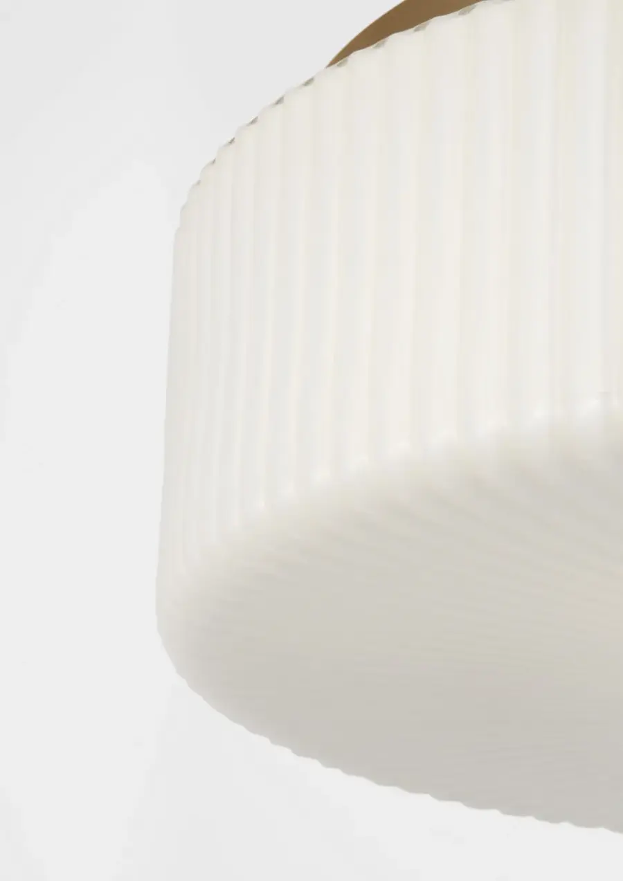 Axira Two Light Flush Mount in Satin Brass - Image 3