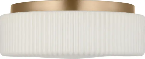 Axira Two Light Flush Mount in Satin Brass - Image 4