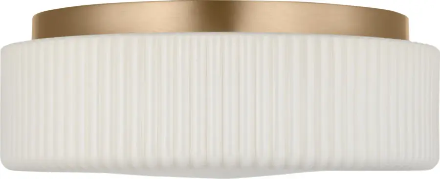Axira Two Light Flush Mount in Satin Brass - Image 4