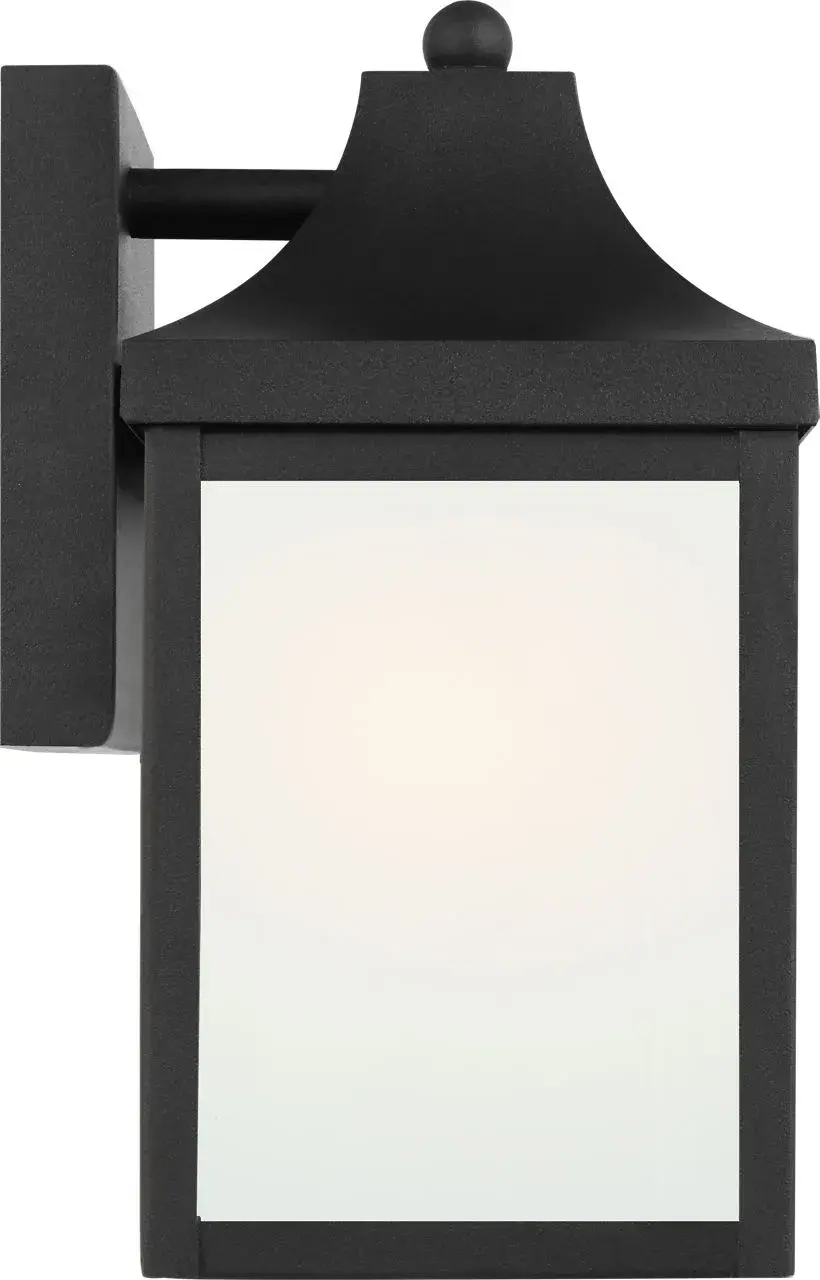 Saybrook Extra Small Outdoor Wall Lantern in Textured Black - Image 11