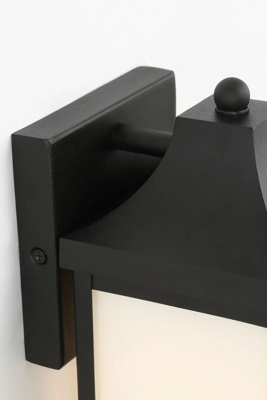 Saybrook Extra Small Outdoor Wall Lantern in Textured Black - Image 13