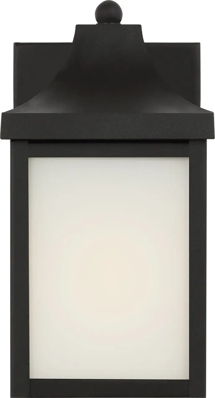 Saybrook Extra Small Outdoor Wall Lantern in Textured Black - Image 3