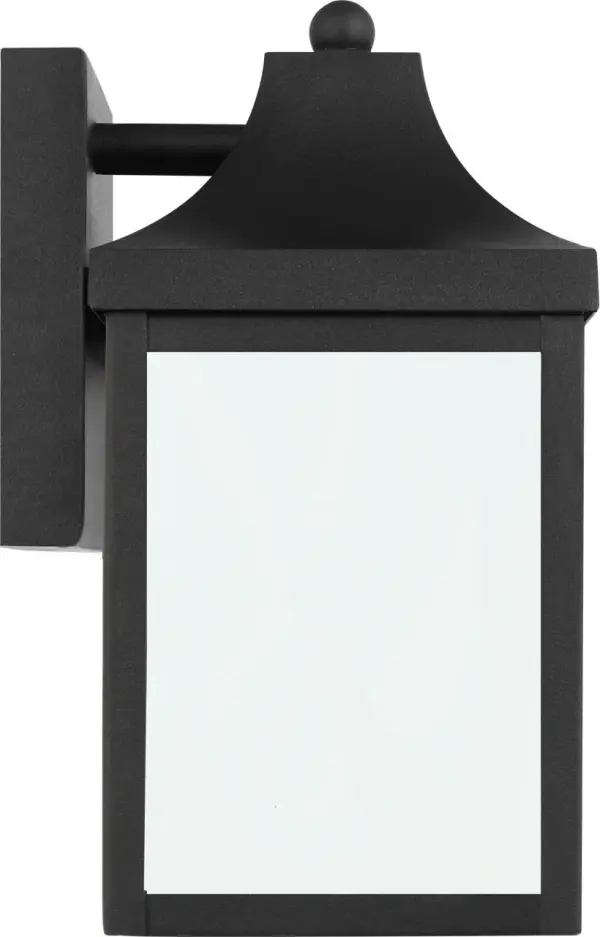 Saybrook Extra Small Outdoor Wall Lantern in Textured Black - Image 5