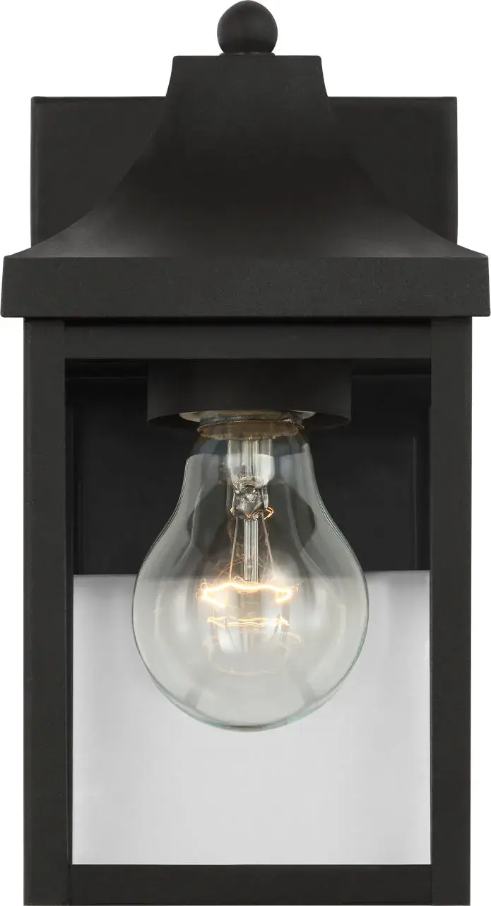 Saybrook Extra Small Outdoor Wall Lantern in Textured Black - Image 7