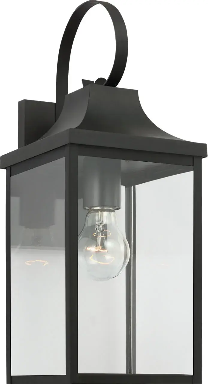 Saybrook Medium Wall Lantern in Textured Black - Image 3